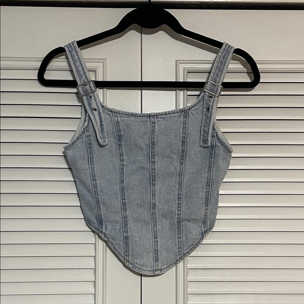 Wild Fable Denim Tank Top - Light Blue